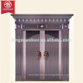 Puerta de bronce comercial o residencial, Puerta de cobre de doble hoja